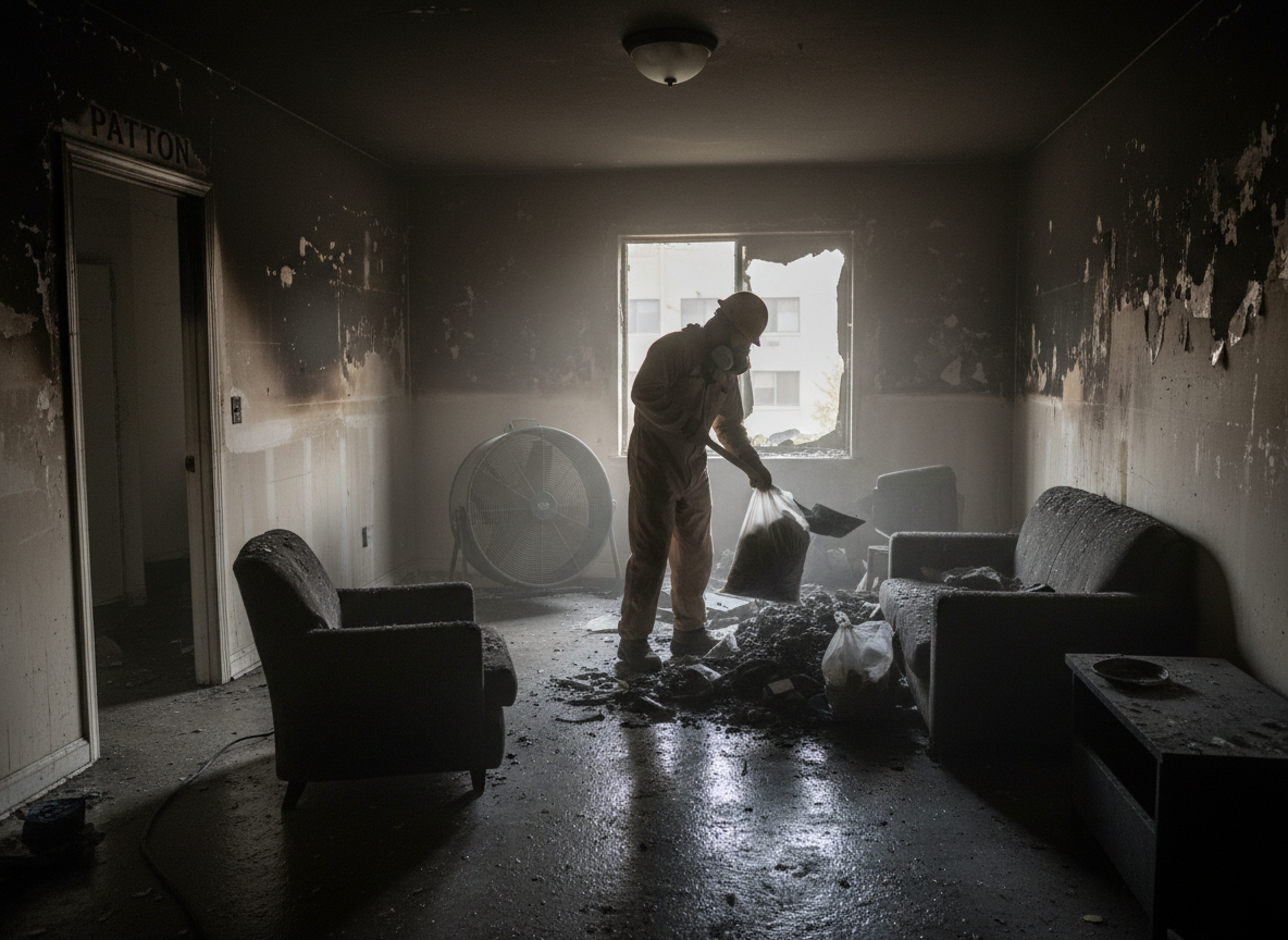 Apartment Fire Cleanup in Patton, CA