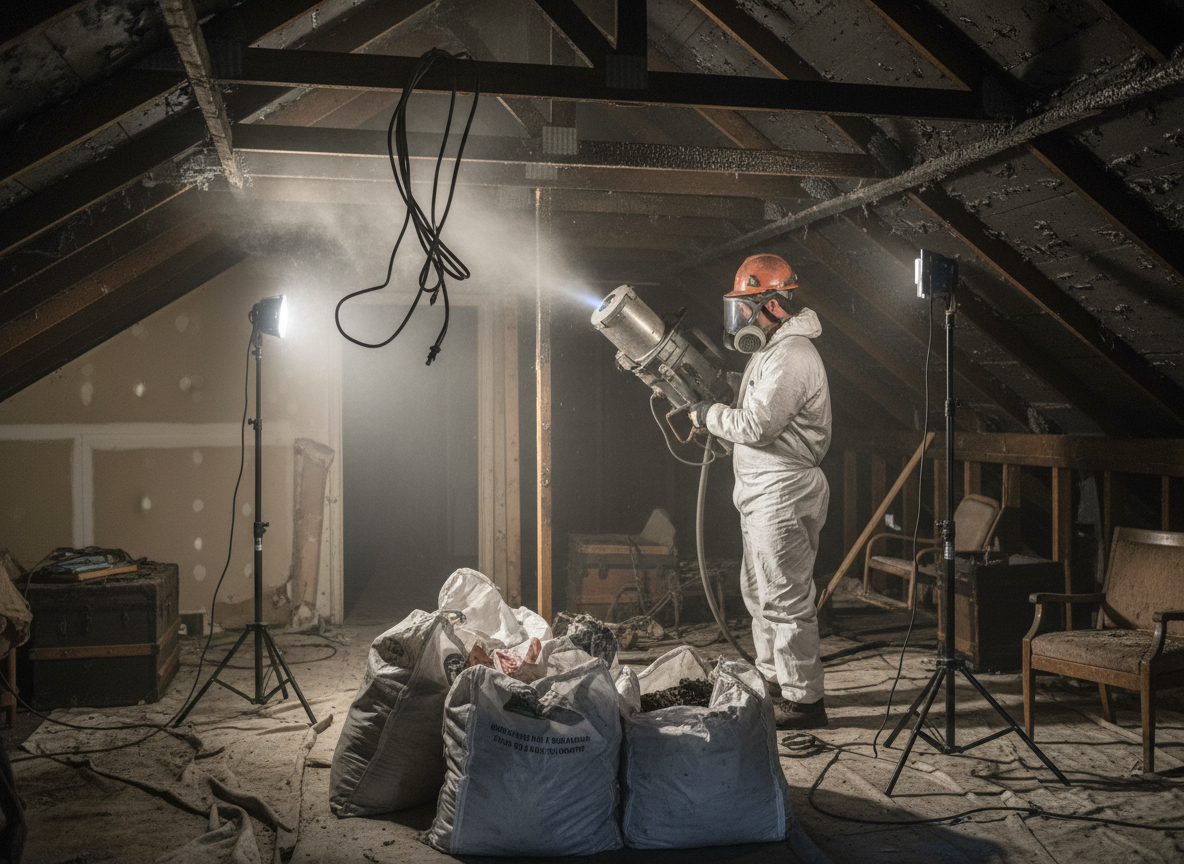 Attic Fire Restoration in Patton, CA