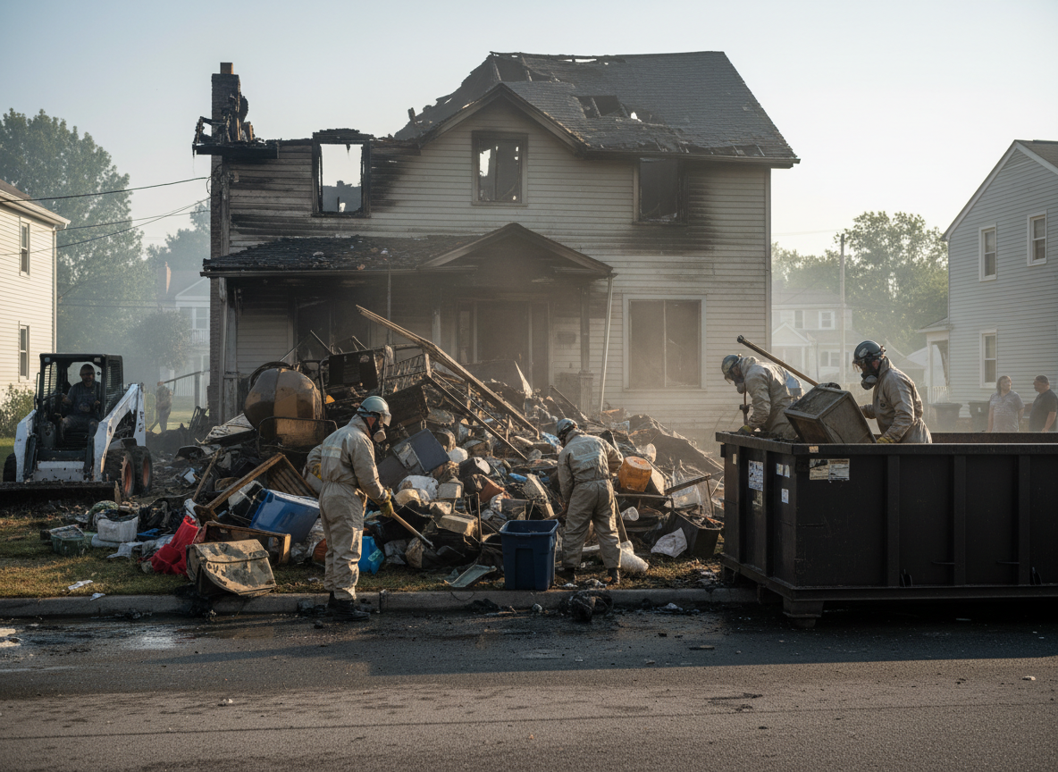 Hoarding Cleanup After Fire in Patton, CA