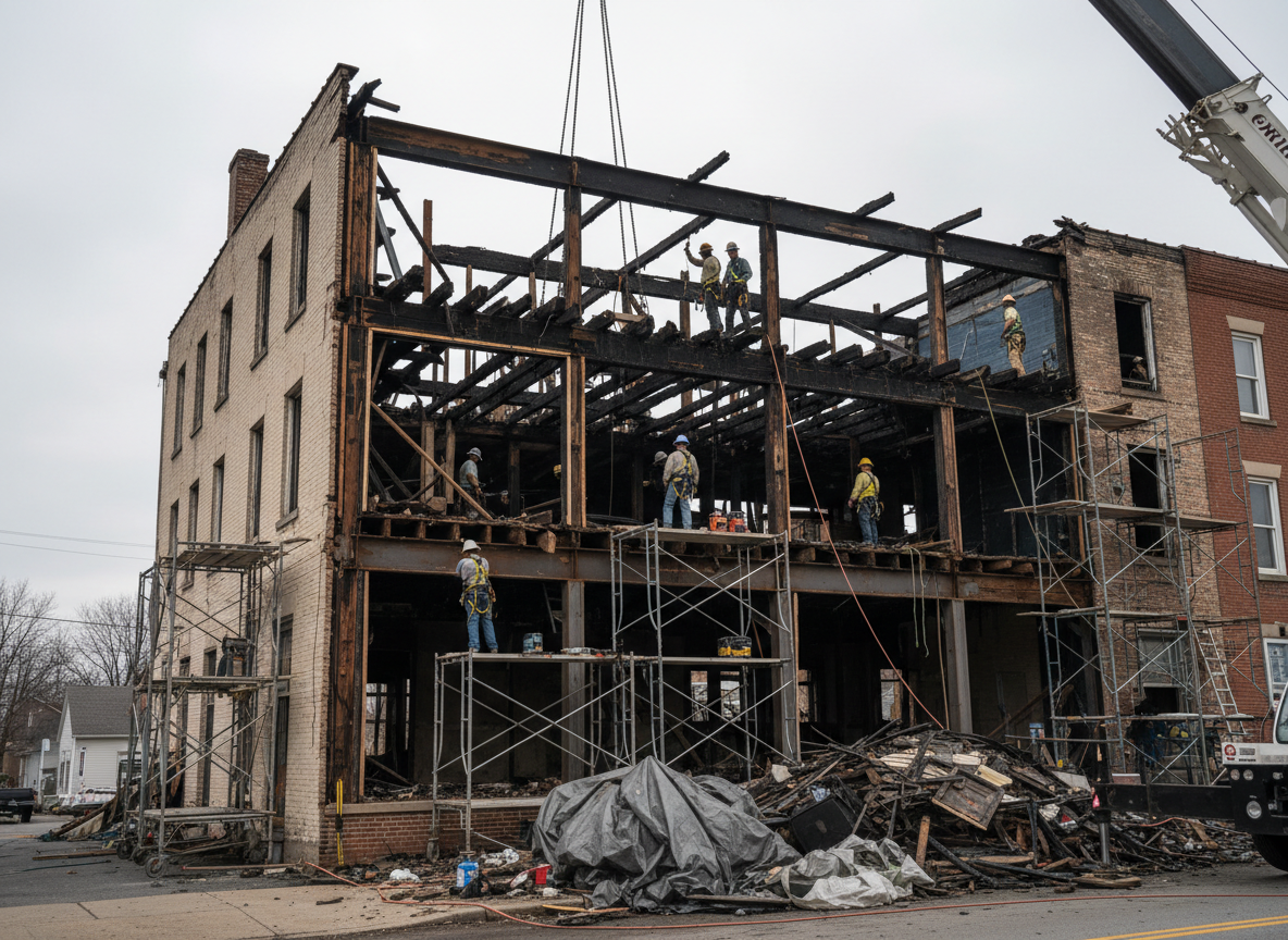 Structural Repair After Fire in Patton, CA